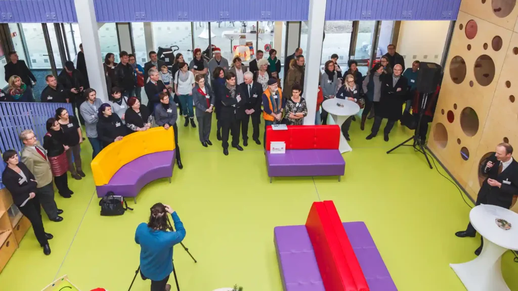 Fotos der Eröffnung Familienzentrum Marcusgasse