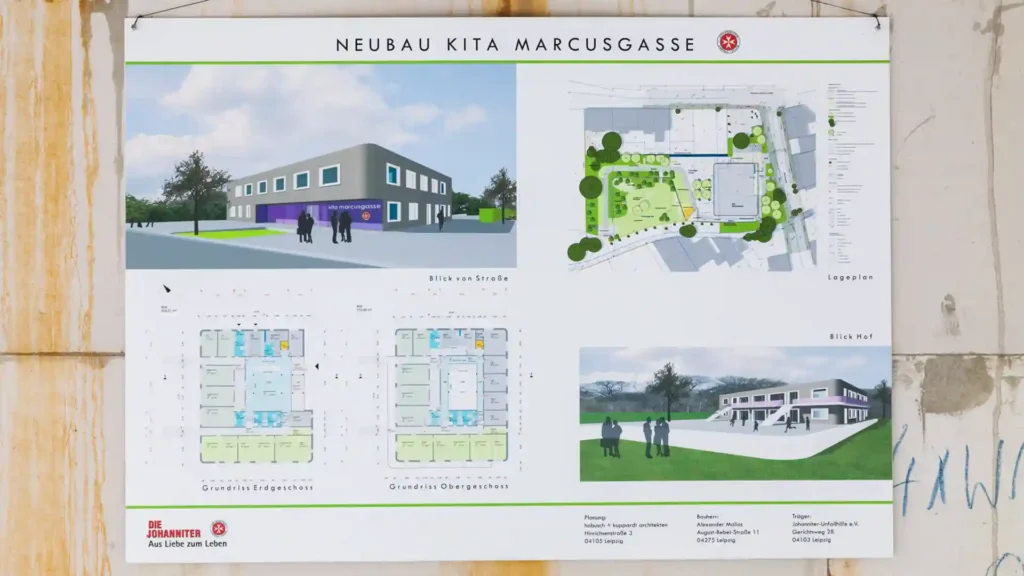 Familienzentrum Marcusgasse, Bauplan