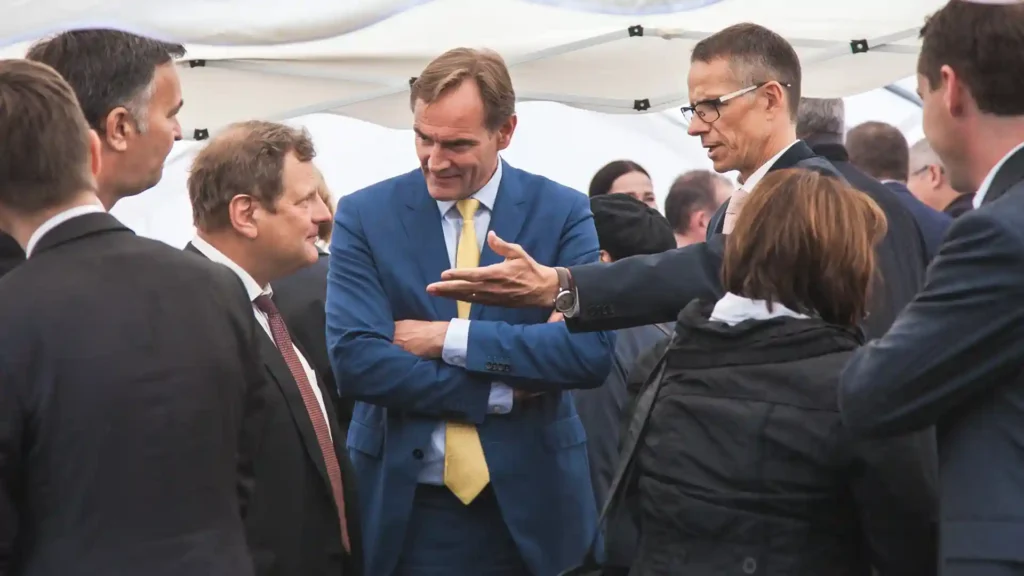 Kita Flughörnchen, Spatenstich, Oberbürgermeister Leipzig